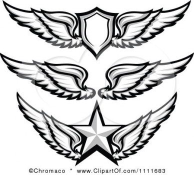 1111683-Clipart-Grayscale-Wing-Badges-With-A-Shield-And-Star-Royalty-Free-Vector-Illustration • <a style="font-size:0.8em;" href="http://www.flickr.com/photos/139546847@N02/30318293925/" target="_blank">View on Flickr</a>
