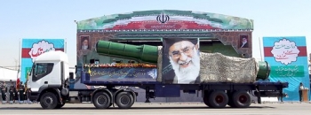 A military truck carrying a missile and a picture of Iran's Supreme Leader Ayatollah Ali Khamenei is seen during a parade marking the anniversary of the Iran-Iraq war (1980-88), in Tehran September 22, 2015. • <a style="font-size:0.8em;" href="http://www.flickr.com/photos/139546847@N02/25195417615/" target="_blank">View on Flickr</a>