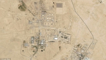 The Omar oil field (pictured via satellite) near Syria's border with Iraq was the first target to be struck by the RAF • <a style="font-size:0.8em;" href="http://www.flickr.com/photos/139546847@N02/24568518413/" target="_blank">View on Flickr</a>
